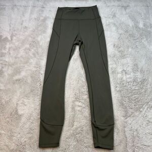 Lululemon In Movement Tight Leggings High Rise 25” Inseam Womens 4 Olive Green